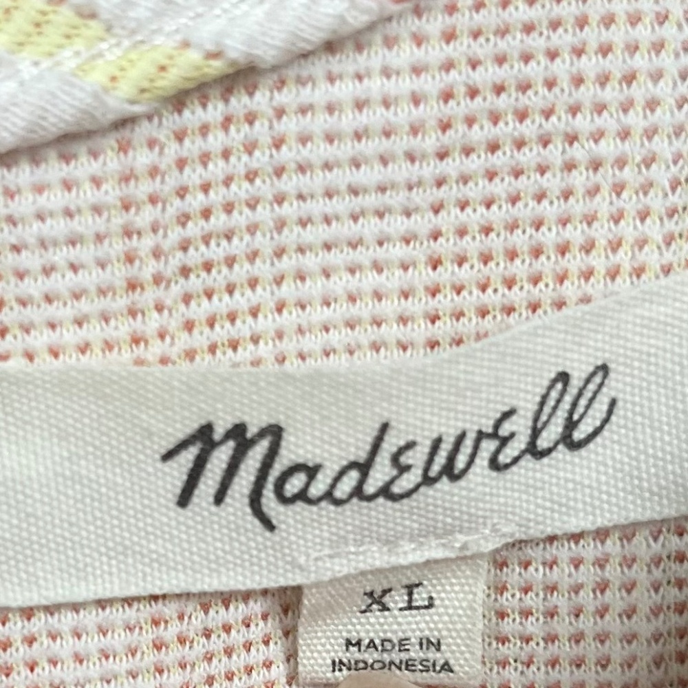 Madewell Rust Multicolor Textured Stripe Flutter … - image 8